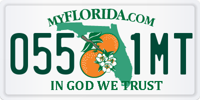 FL license plate 0551MT