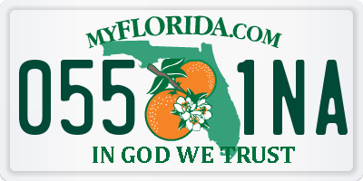 FL license plate 0551NA