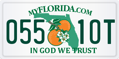 FL license plate 0551OT