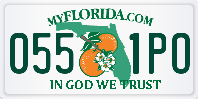 FL license plate 0551PO