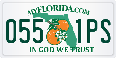 FL license plate 0551PS