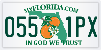FL license plate 0551PX