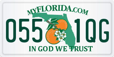 FL license plate 0551QG
