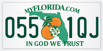 FL license plate 0551QJ