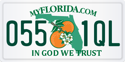 FL license plate 0551QL