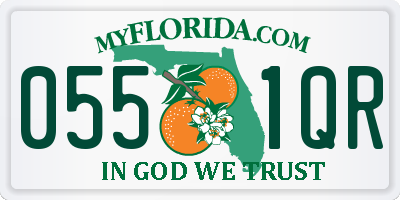 FL license plate 0551QR