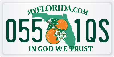 FL license plate 0551QS