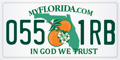 FL license plate 0551RB