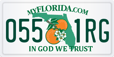 FL license plate 0551RG