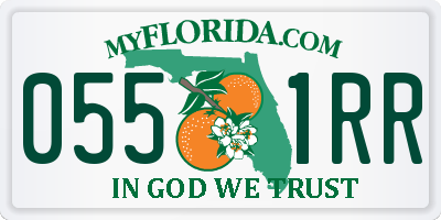 FL license plate 0551RR