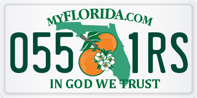 FL license plate 0551RS