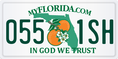 FL license plate 0551SH