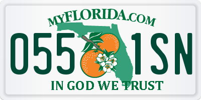 FL license plate 0551SN