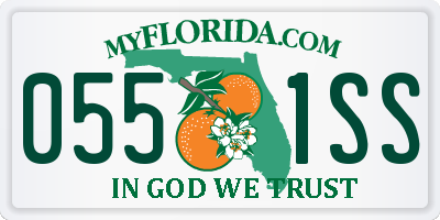 FL license plate 0551SS