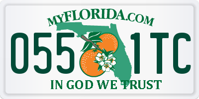 FL license plate 0551TC