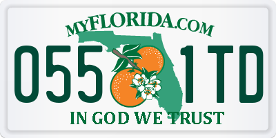 FL license plate 0551TD
