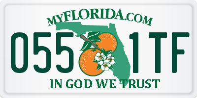 FL license plate 0551TF