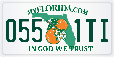 FL license plate 0551TI
