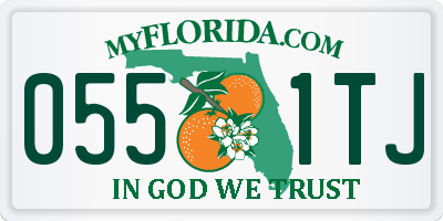 FL license plate 0551TJ