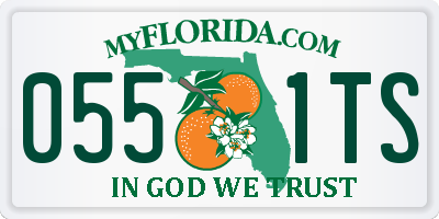 FL license plate 0551TS