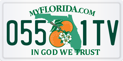 FL license plate 0551TV