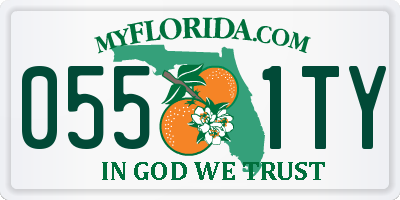 FL license plate 0551TY