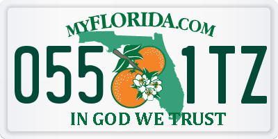 FL license plate 0551TZ