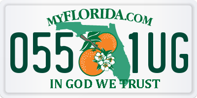 FL license plate 0551UG