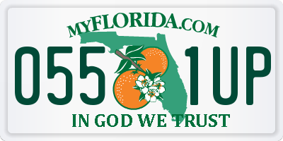 FL license plate 0551UP