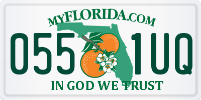 FL license plate 0551UQ