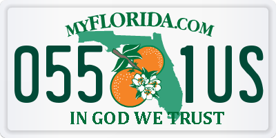 FL license plate 0551US