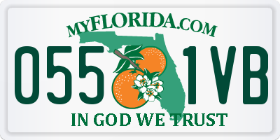 FL license plate 0551VB