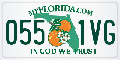 FL license plate 0551VG