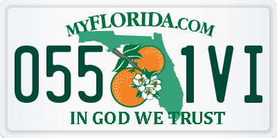 FL license plate 0551VI