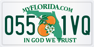 FL license plate 0551VQ