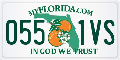 FL license plate 0551VS