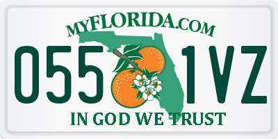 FL license plate 0551VZ
