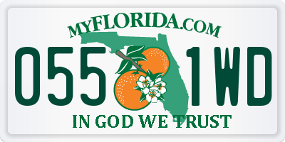 FL license plate 0551WD