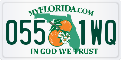FL license plate 0551WQ