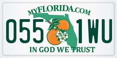 FL license plate 0551WU