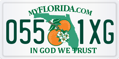 FL license plate 0551XG