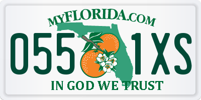 FL license plate 0551XS