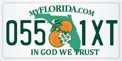 FL license plate 0551XT