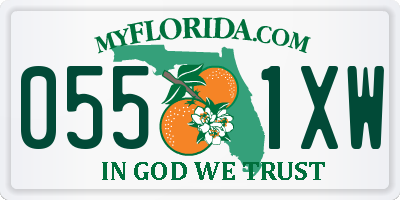 FL license plate 0551XW