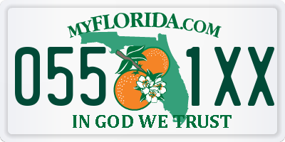 FL license plate 0551XX