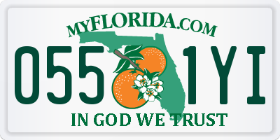FL license plate 0551YI