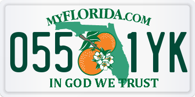 FL license plate 0551YK