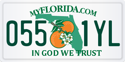 FL license plate 0551YL