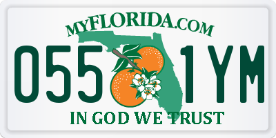 FL license plate 0551YM