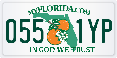 FL license plate 0551YP